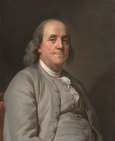 Benjamin Franklin, ca. 1785 von Joseph Siffred Duplessis