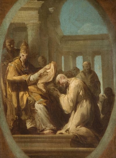 Unidentifizierte päpstliche Zeremonie von Joseph Siffred Duplessis