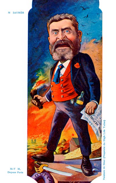 Jean Léon Jaurès - Karikatur von Joseph Sirat