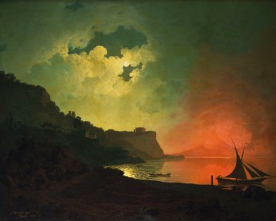 Vesuv von Posilipo von Joseph Wright of Derby