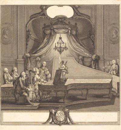 Das mechanische Konzert von Joseph de Longueil after Charles Eisen