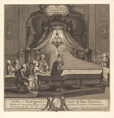 Das mechanische Konzert von Joseph de Longueil after Charles Eisen