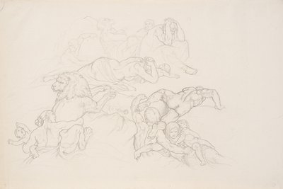Szene aus der Sintflut von Joseph von Fuhrich