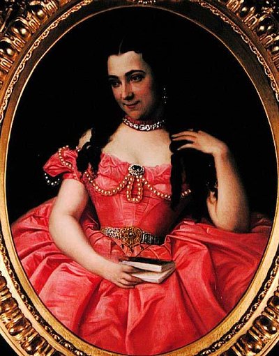 Selbstporträt, ca. 1855 von Josephine Bowes
