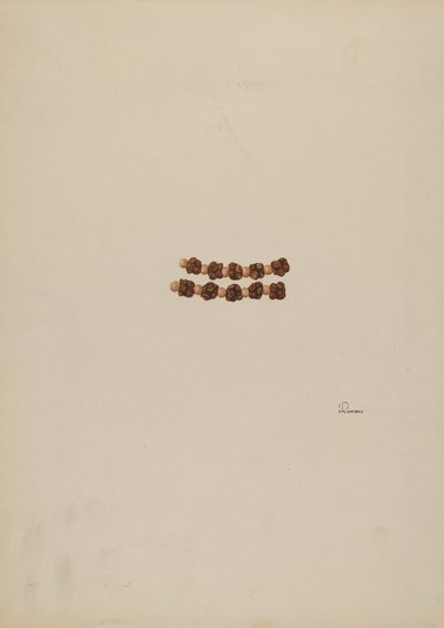 Rosenkranzperlen, ca. 1940 von Josephine C. Romano