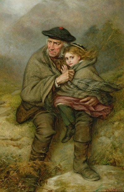 Der kalte Wind, 1876 von Joshua Hargrave Sams Mann