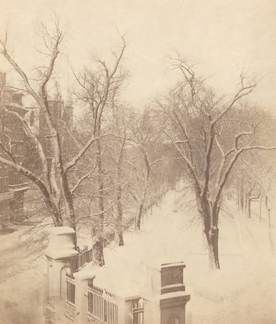 Schneeszene im Boston Common von Josiah Johnson Hawes