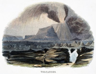 Vulkane, aus Phänomene der Natur, 1849 von Josiah Wood Whymper