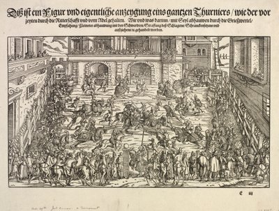 Ein Turnier, 1565 von Josse Amman