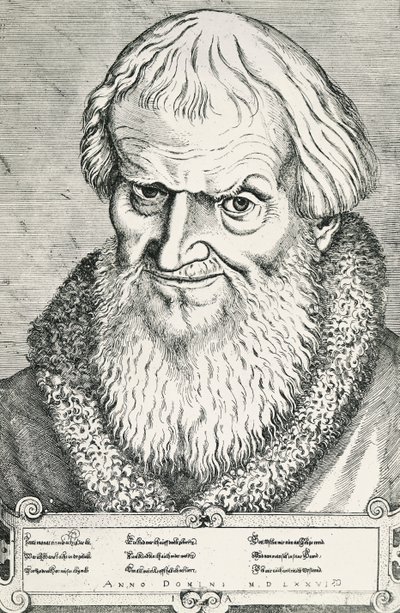 Porträt von Hans Sachs von Jost Amman