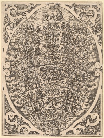 Die Hierarchie des Himmels von Jost Amman
