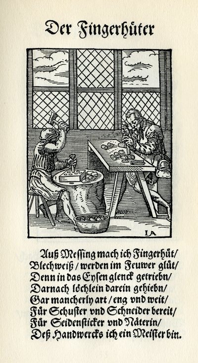 Fingerhutmacher von Jost Amman
