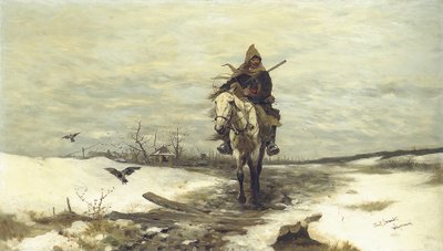 Der einsame Jäger, 1881 von Jozef Brandt