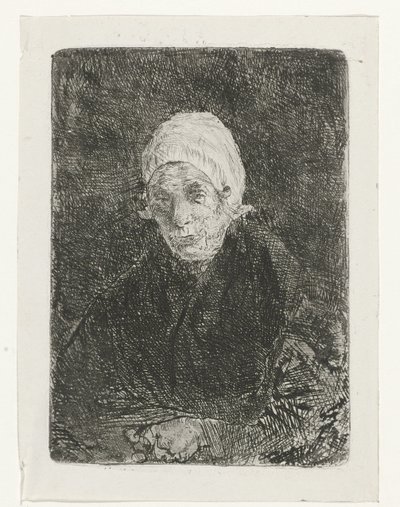 Alte Frau aus Katwijk von Jozef Israëls