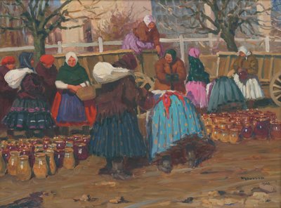 Töpfermarkt von Jozef Teodor Mousson