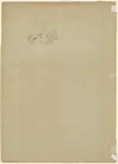 Studie eines Bauern (verso) von Jr. Enoch Wood Perry