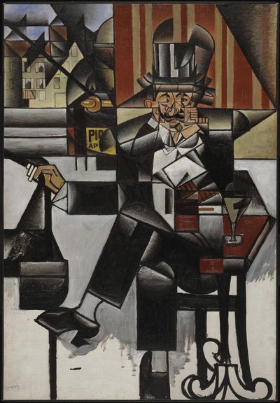 Mann in einem Café, 1912 von Juan Gris