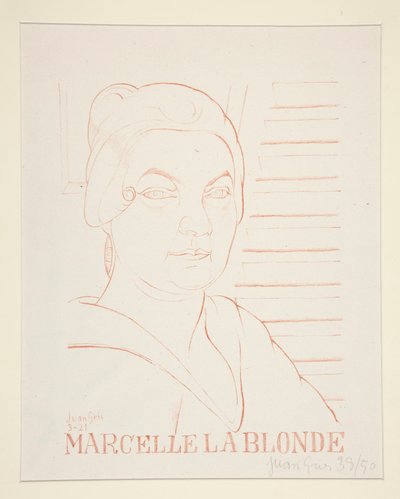 Marcelle La Blonde von Juan Gris