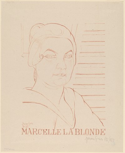 Marcelle die Blonde von Juan Gris