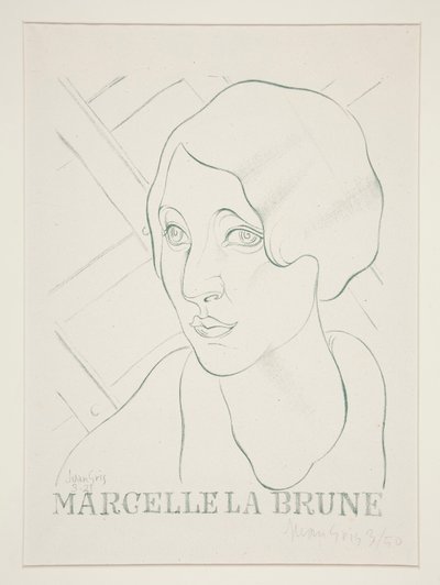 Marcelle die Brünette von Juan Gris