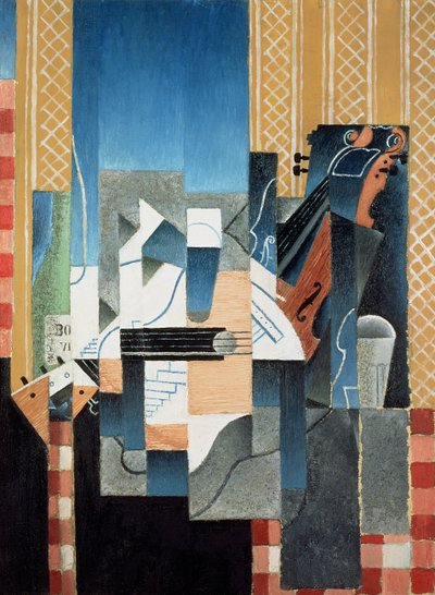 Stillleben mit Geige und Gitarre von Juan Gris