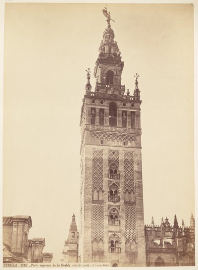 Oberer Teil der Giralda, Sevilla von Juan Laurent