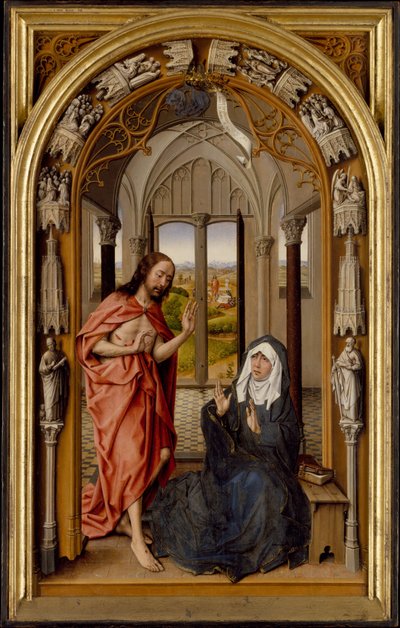 Christus erscheint seiner Mutter, ca. 1496 von Juan de Flandes