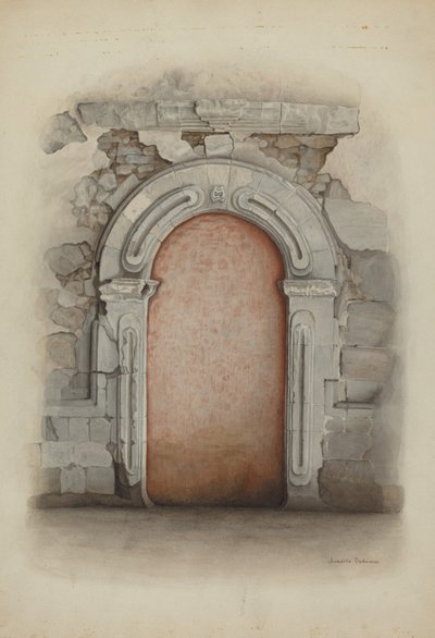 Türöffnung, Stein, 1939 von Juanita Donahoo