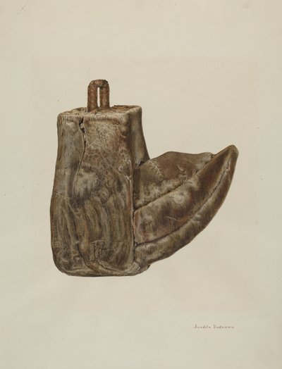 Holzsteigbügel, ca. 1941 von Juanita Donahoo