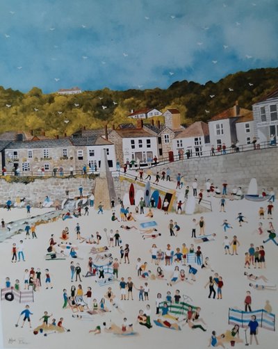 Mousehole Beach, 2018 von Judy Joel