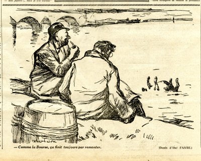 Candide, Satirisch in Schwarz-Weiß von Jules Abel Faivre