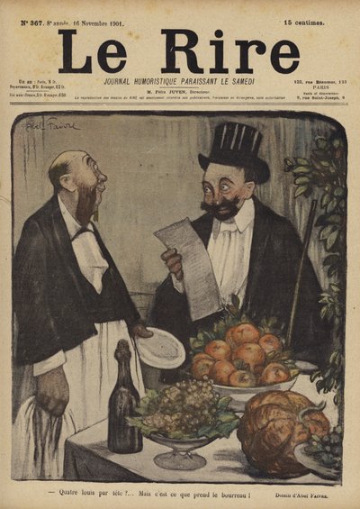 Illustration für Le Rire von Jules Abel Faivre