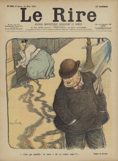 Illustration für Le Rire von Jules Abel Faivre