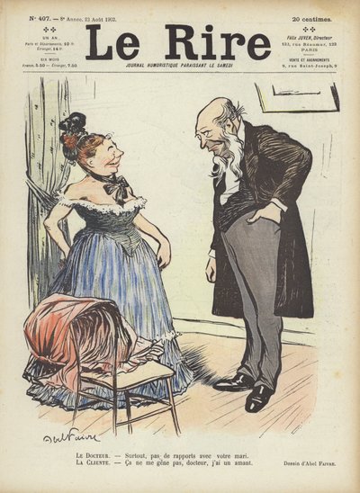 Illustration für Le Rire von Jules Abel Faivre