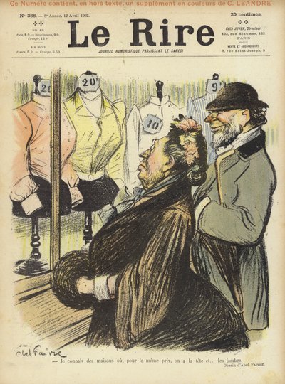 Illustration für Le Rire von Jules Abel Faivre