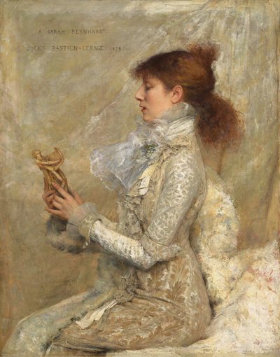 Porträt von Sarah Bernhardt von Jules Bastien Lepage