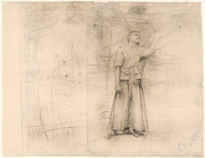 Studie für von Jules Bastien Lepage