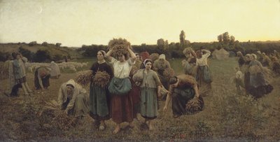 Die Nachleser rufen, 1859 von Jules Breton