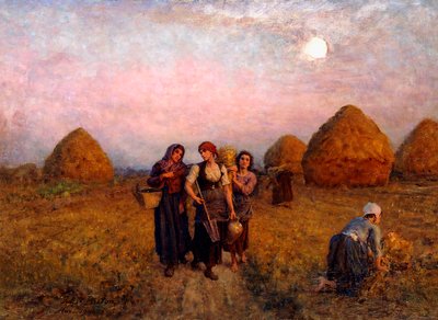 Morgendliche Arbeit, 1900 von Jules Breton