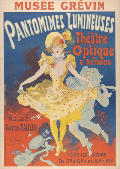 Pantomimes lumineuses, 1892 von Jules Cheret