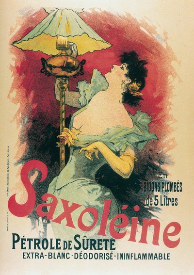 Saxolein 1891 (Lithografie) von Jules Cheret