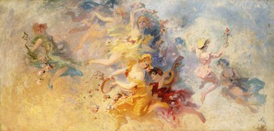 Frühling, 1900 von Jules Cheret