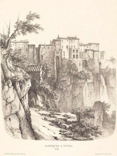 Gebäude in Tivoli von Jules Coignet