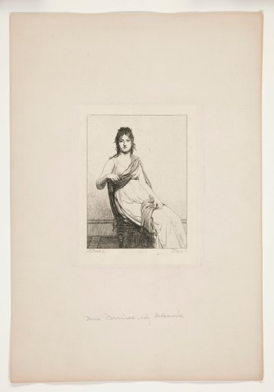 Mme Verninac, geb. Delacroix von Jules David
