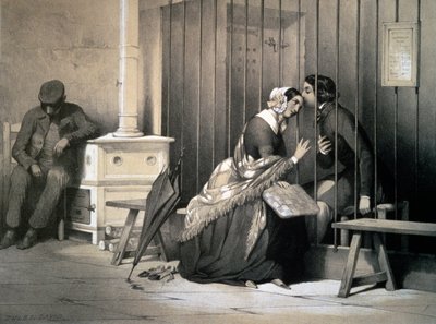 Gefangener, von Jules David (1808-1892), Stich, Frankreich von Jules David