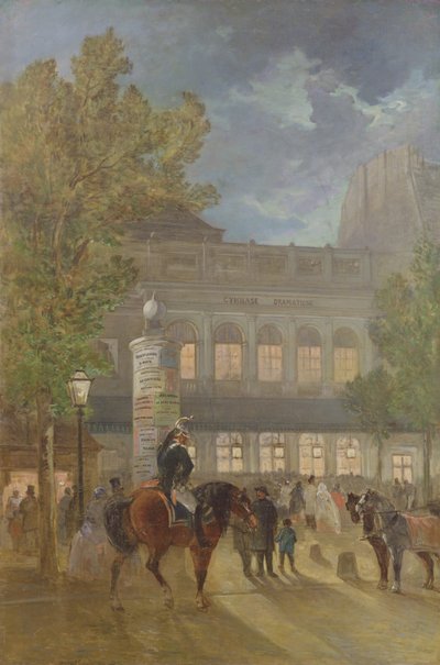 Das Theater Gymnase, Abend von Jules Hereau