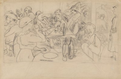 Café-Szene von Jules Pascin