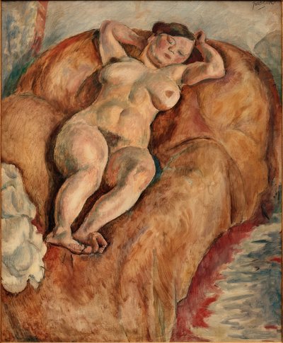 Liegender Frauenakt von Jules Pascin