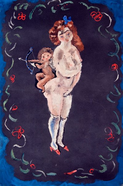 Akt und Amor von Jules Pascin