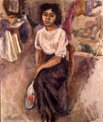 Sitzende Frau, ca. 1915 von Jules Pascin